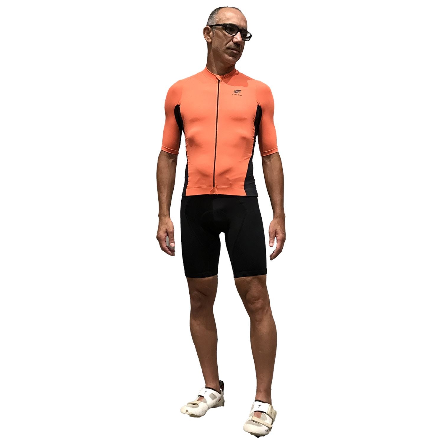 Jersey Manga Curta Nova Cycletech Salmão