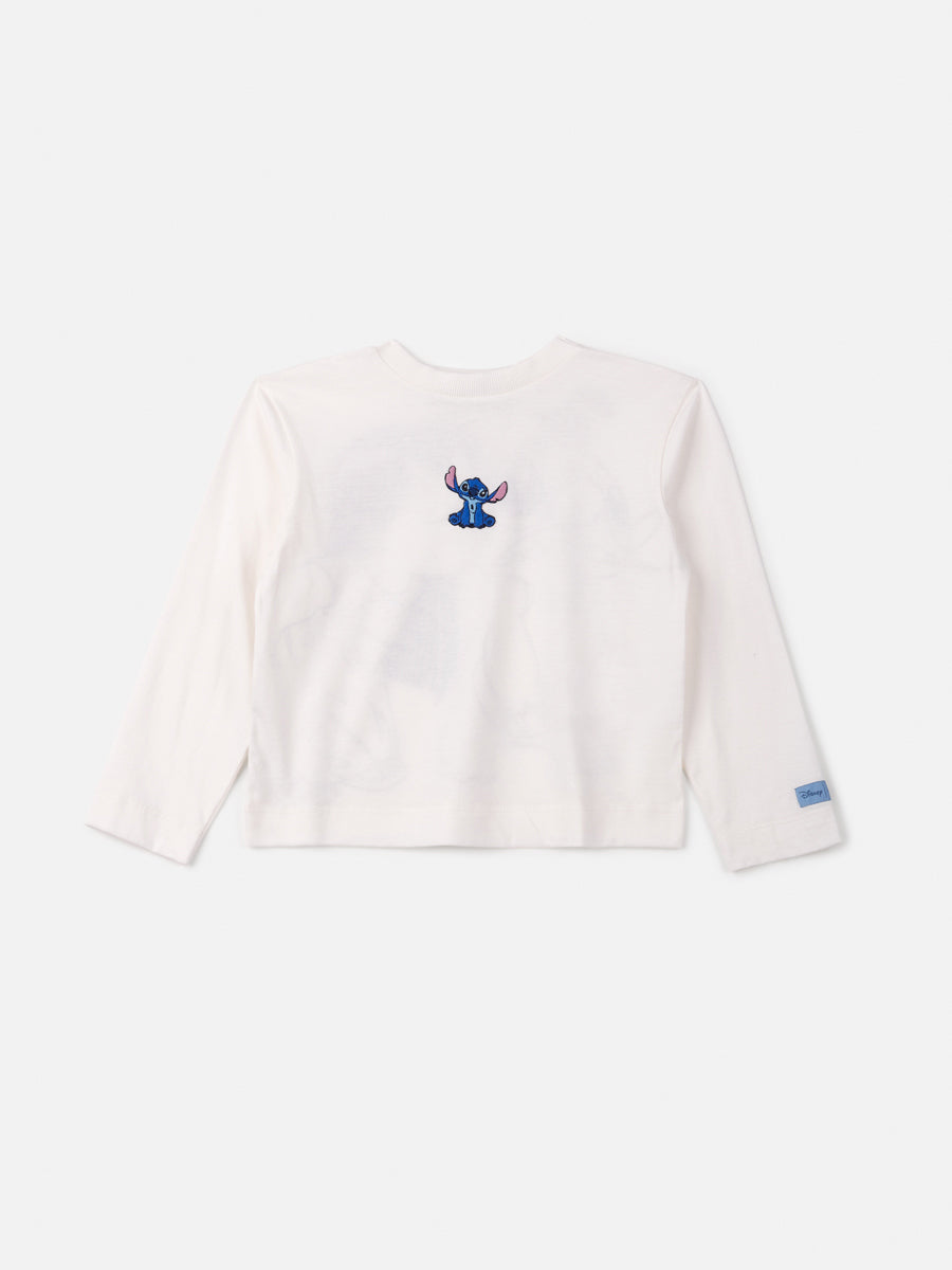 Blusa ML Lilo e  Stitch Pérola