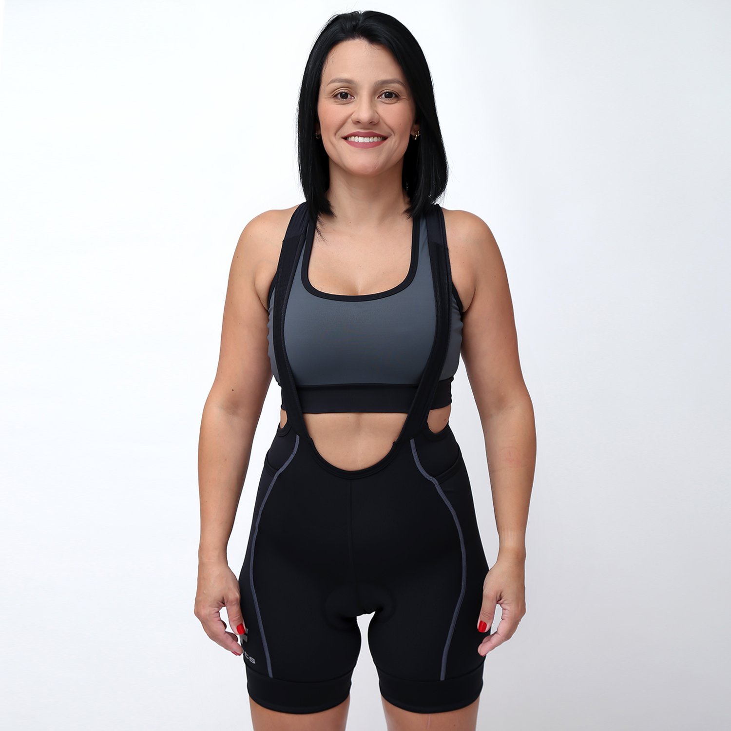 Bretelle Nova Cycletch Feminino Preto com Estanho