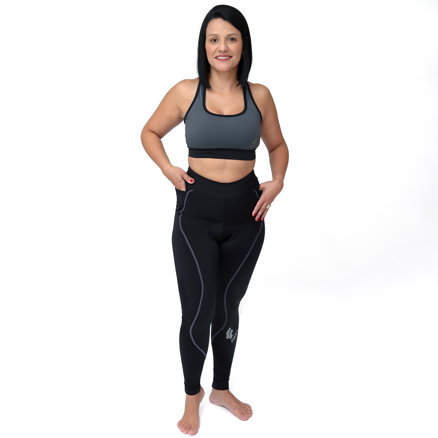 Calça Nova Cycletech Feminina Preto com Estanho