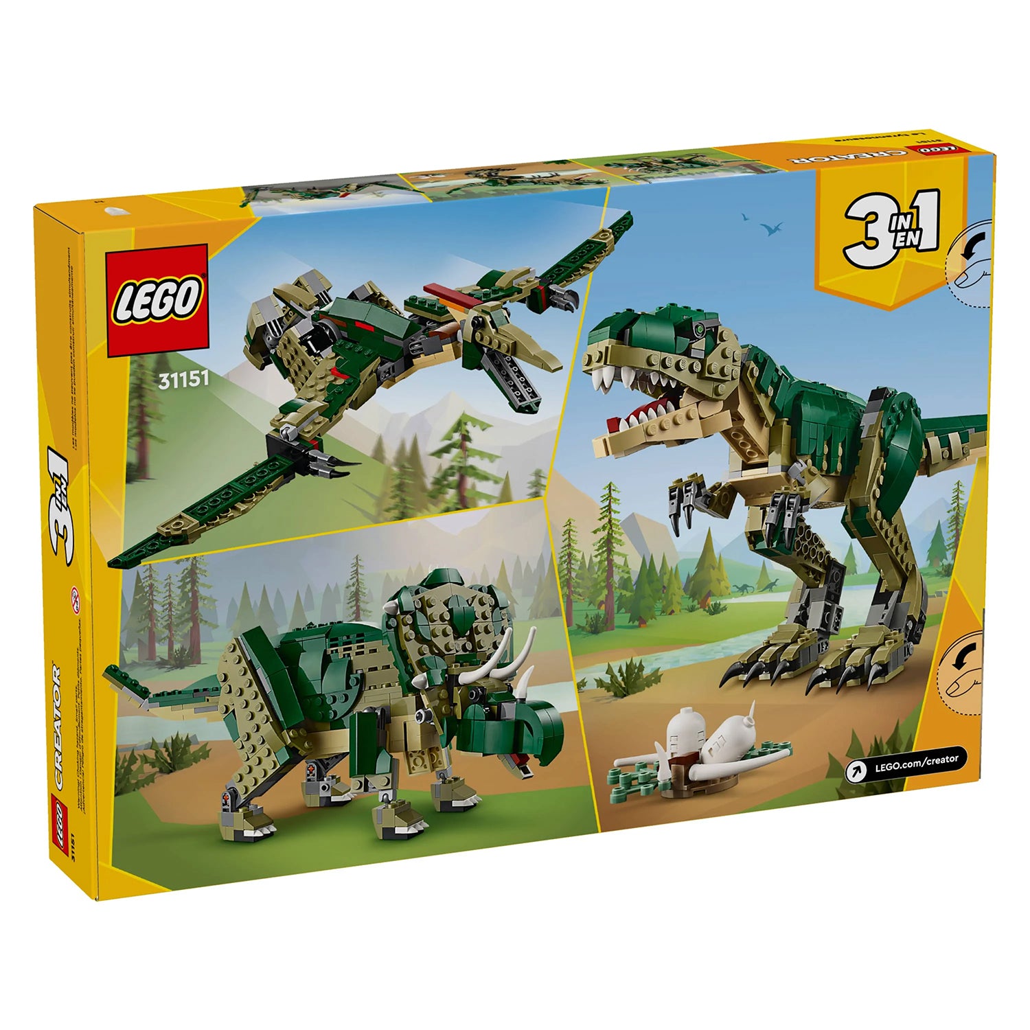 Lego Creator 3 em 1 - T Rex