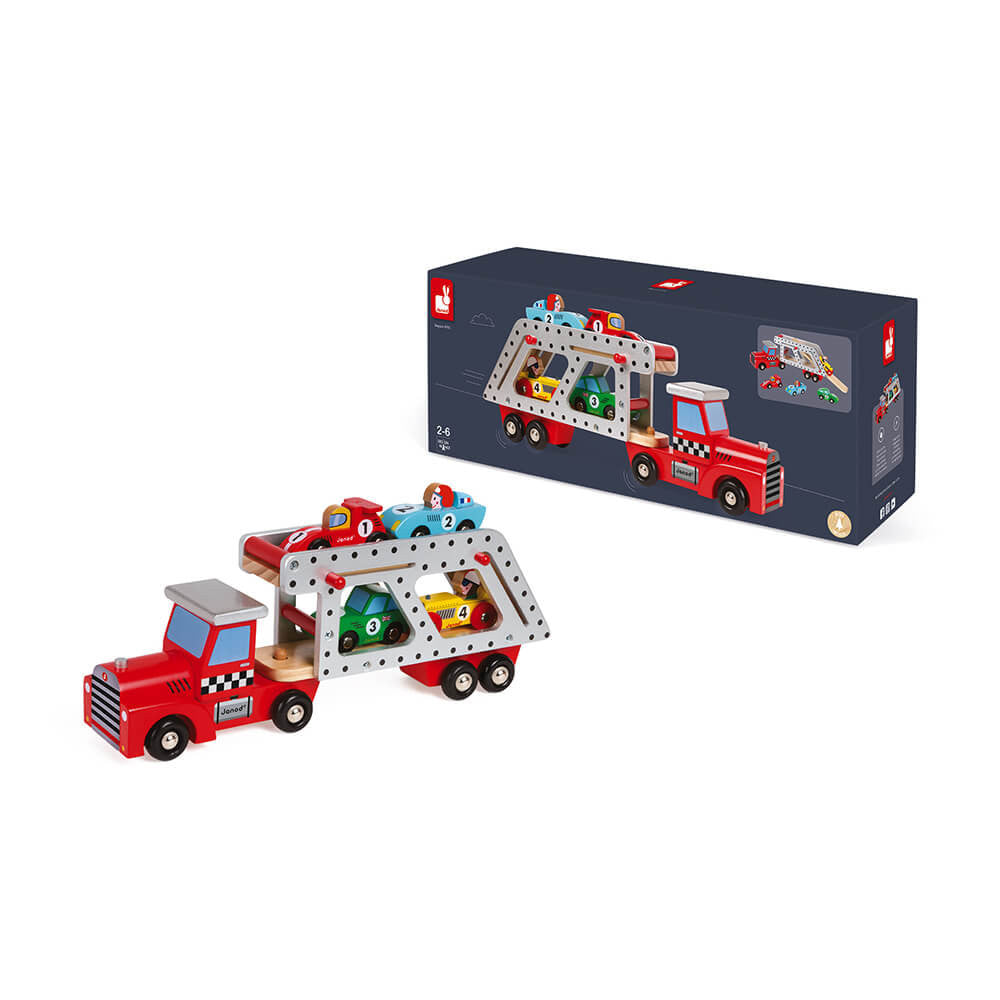 Caminhão Cegonha com 4 Carrinhos Speed Racer