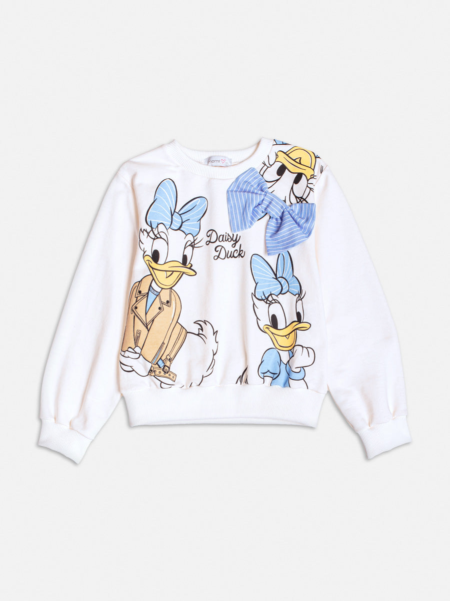 Casaco Moletom Daisy com Laço Pérola