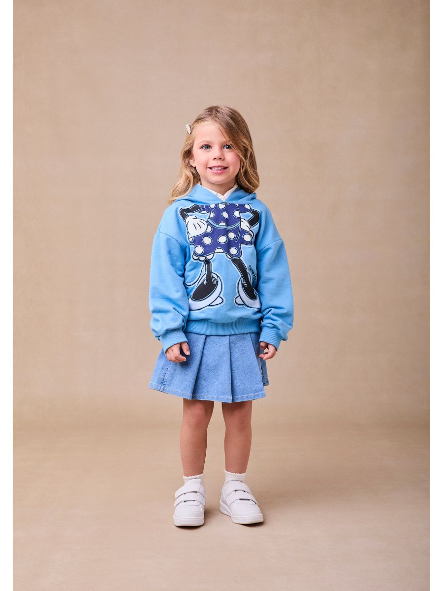 Casaco Minnie Animê Petite Azul Denim