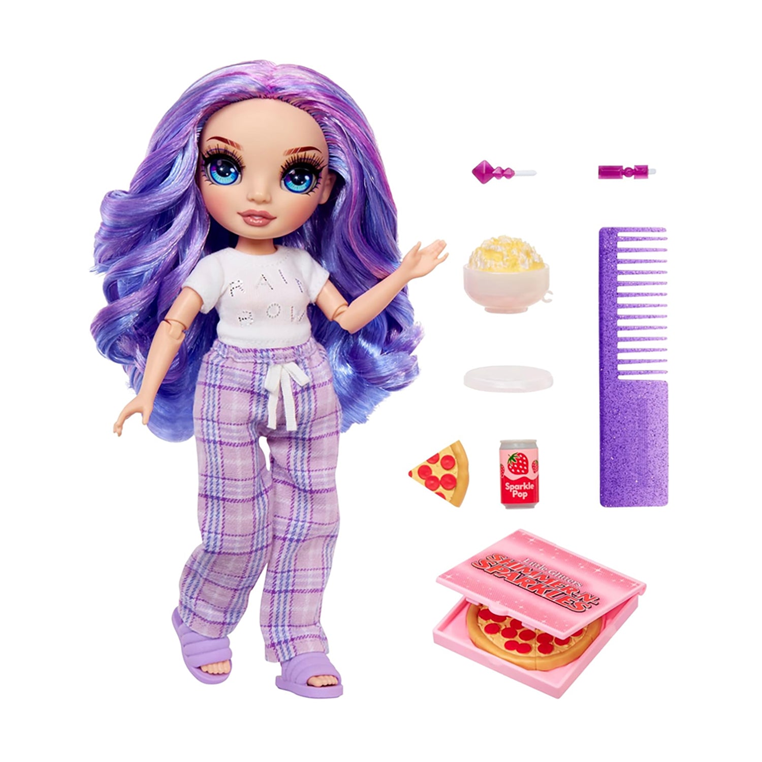 Boneca Rainbow High Jr High PJ Violet 23 cm Roxo