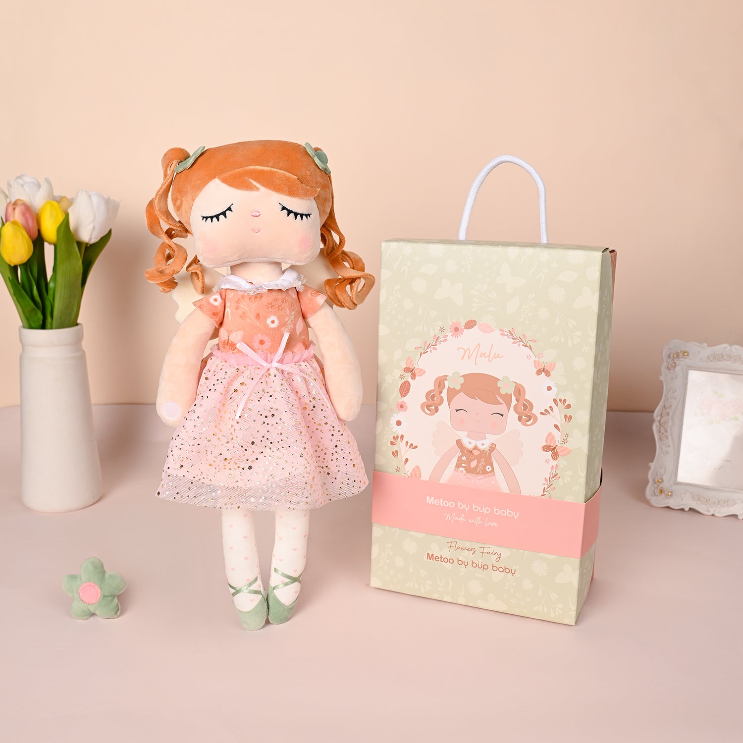 Boneca Metoo com Caixa Angela Fada Malu - 33 cm