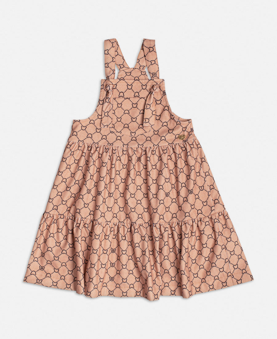 Salopete Momi Kids Monograma Cotelê