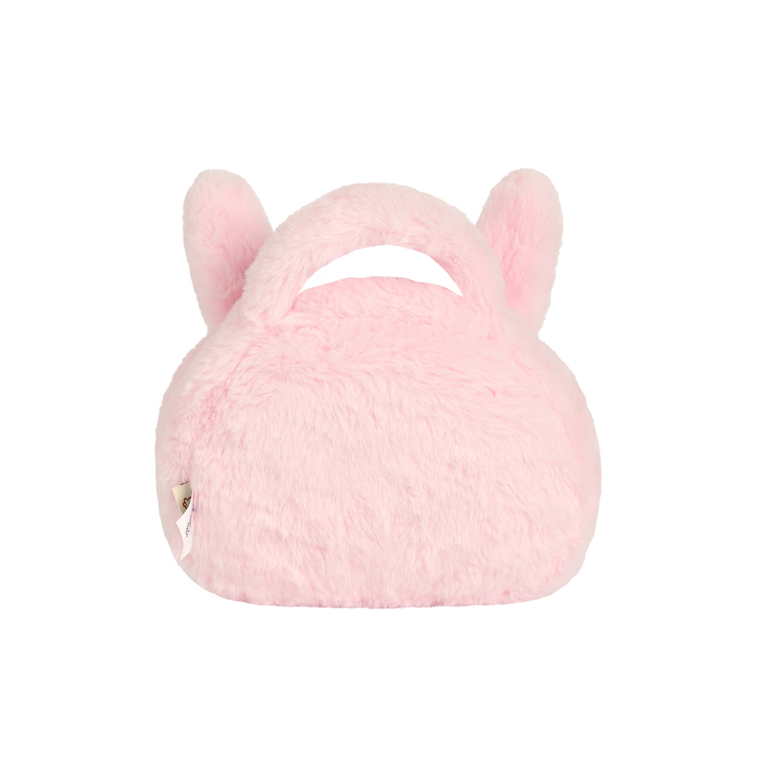 Bolsa Metoo Plush Coelha Rosa com Laço e Alça de Mão
