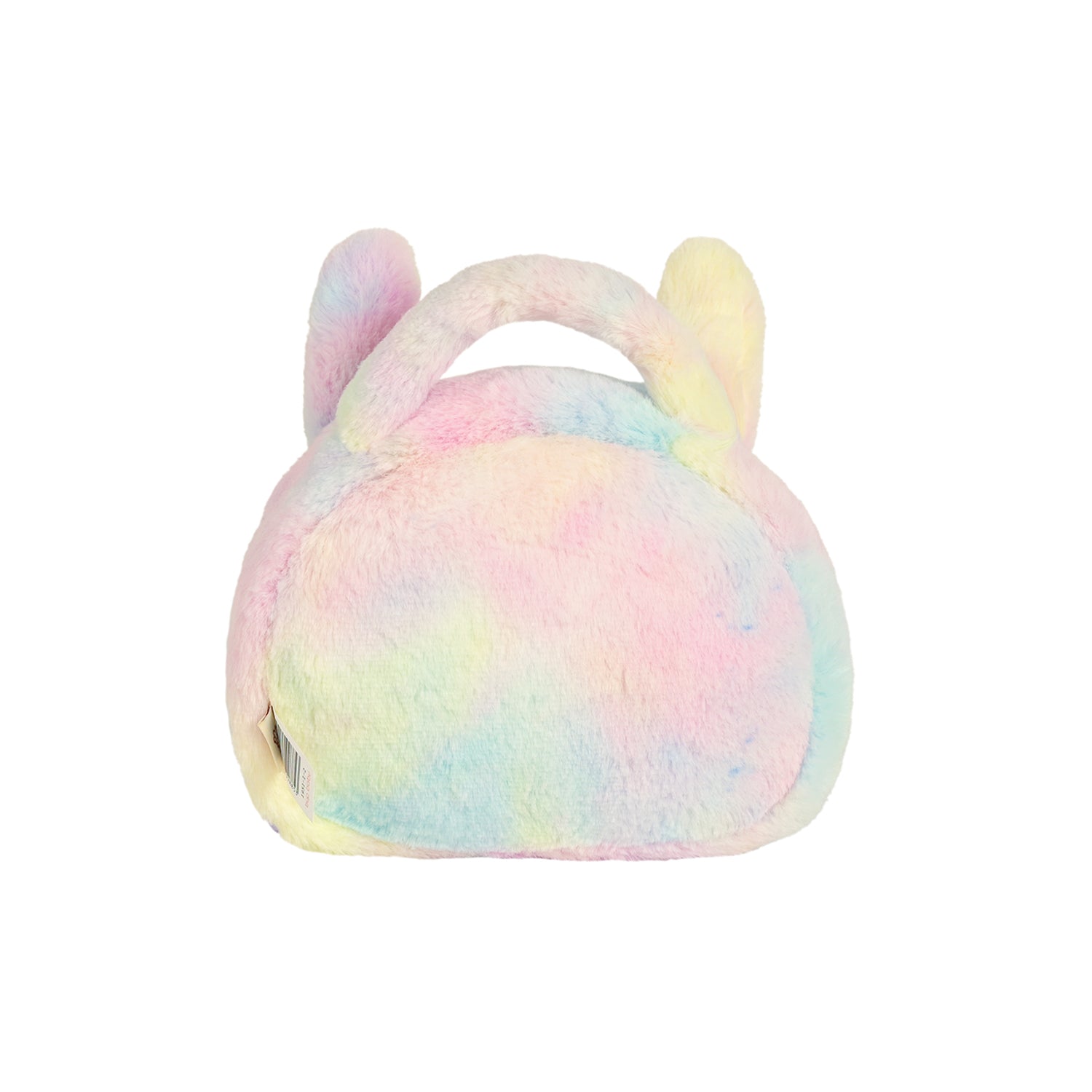 Bolsa Metoo Plush Coelha Rosa Arco-Íris com Alça de Mão