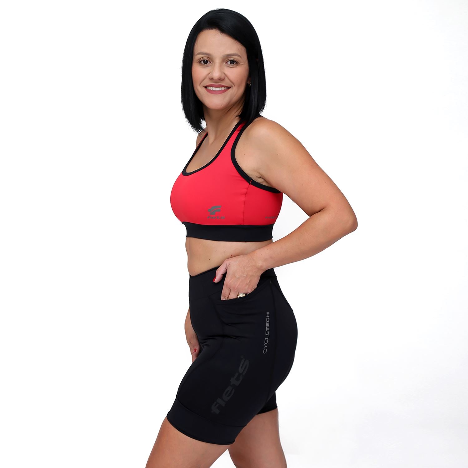 Bermuda Nova Cycletech Feminina Allblack