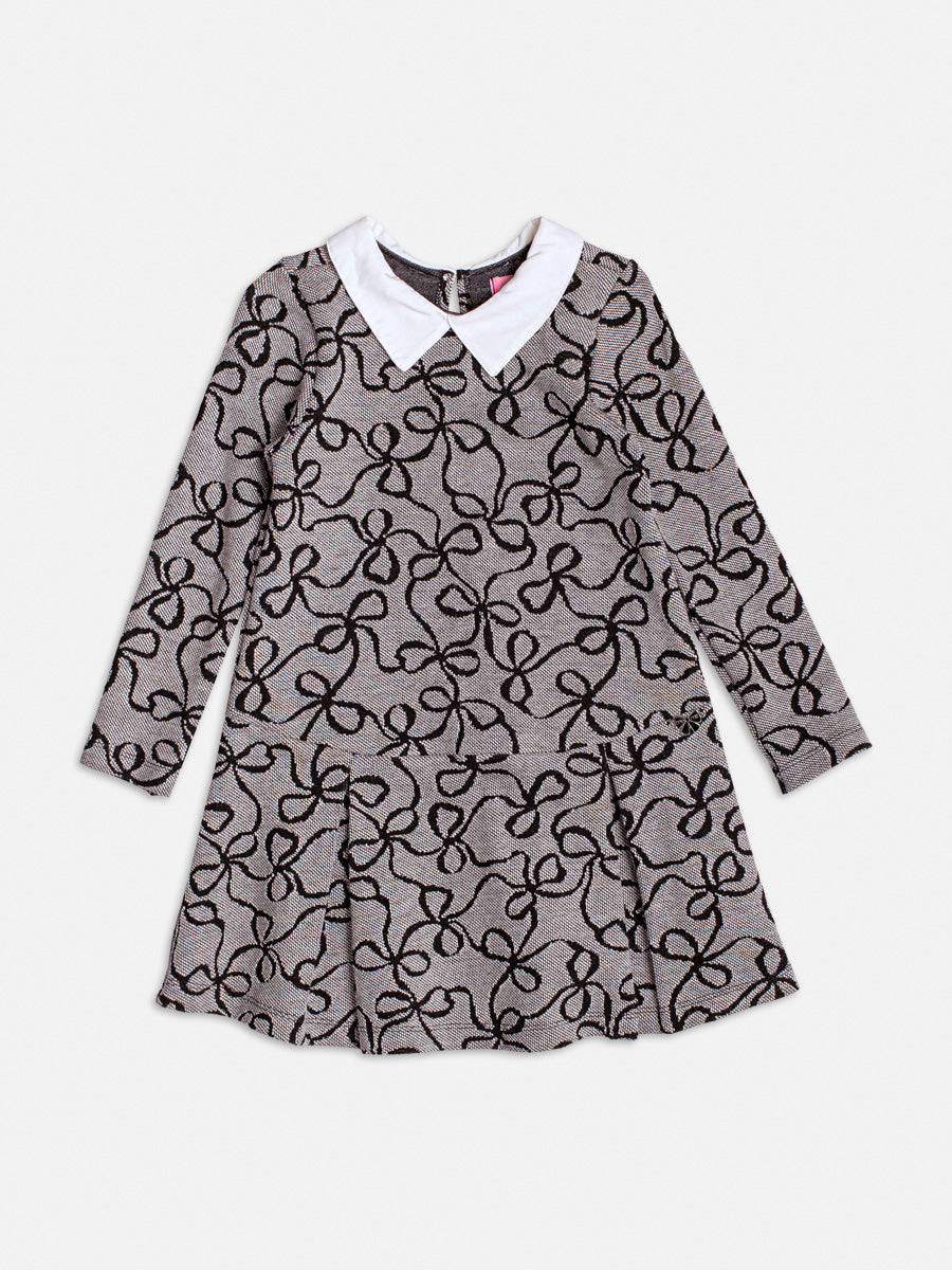 Vestido ML Jacquard Laços Mini