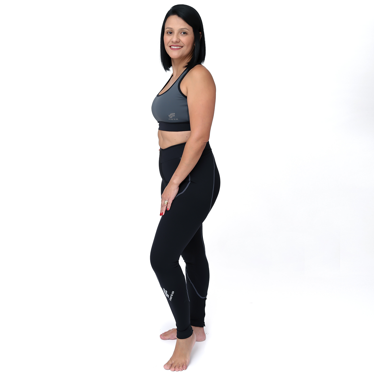 Calça Nova Cycletech Feminina Preto com Estanho