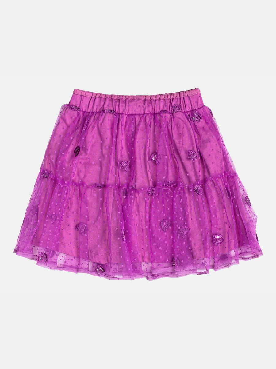 Saia Tule Borboletas Roxo Mystic