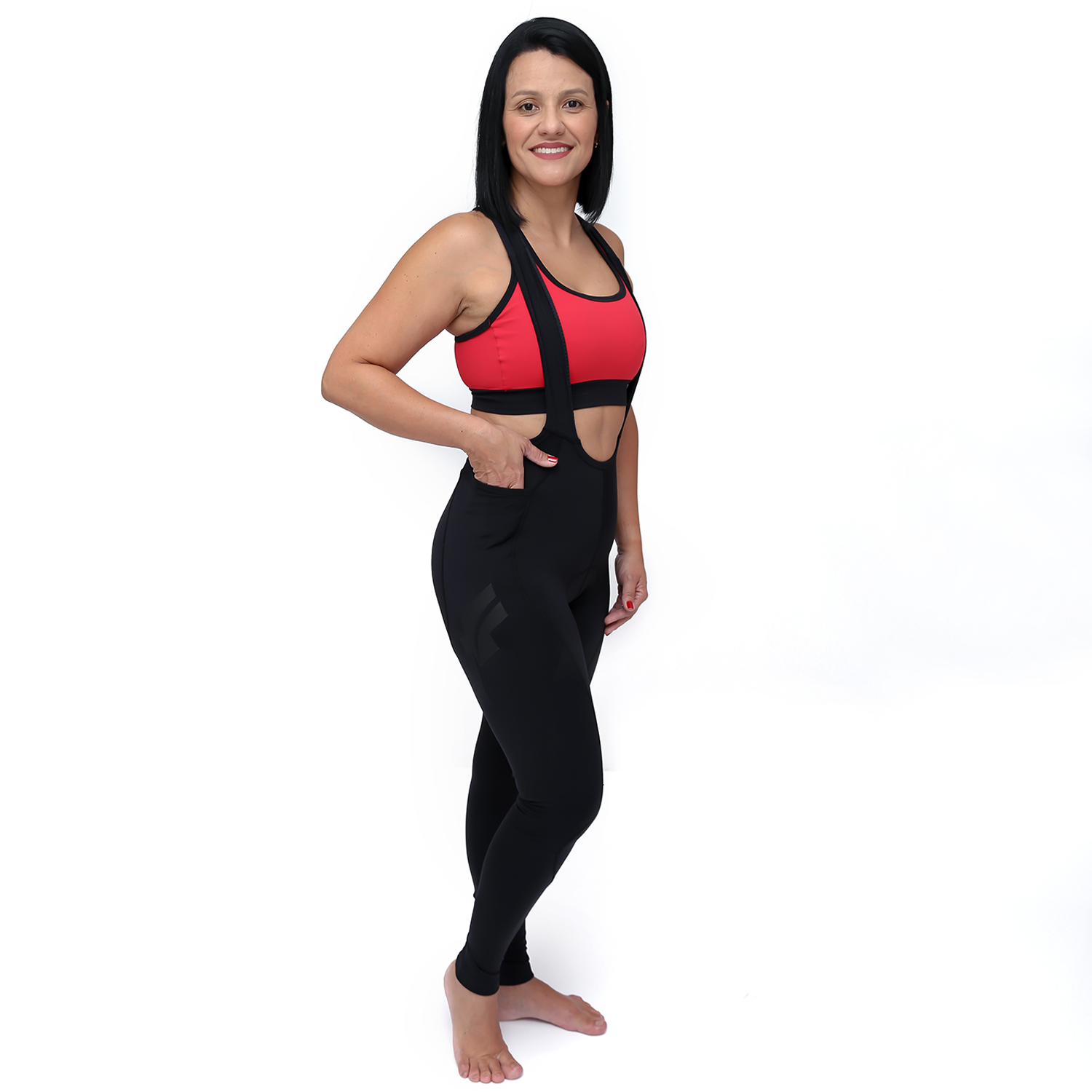 Calça Bretelle Nova Cycletech Feminina Allblack
