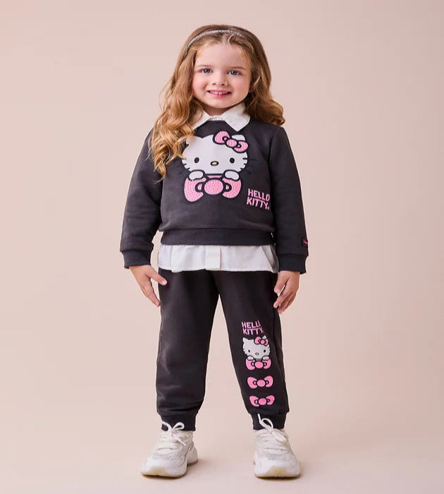 Conjunto Casaco e Calça HK Grafite Escuro