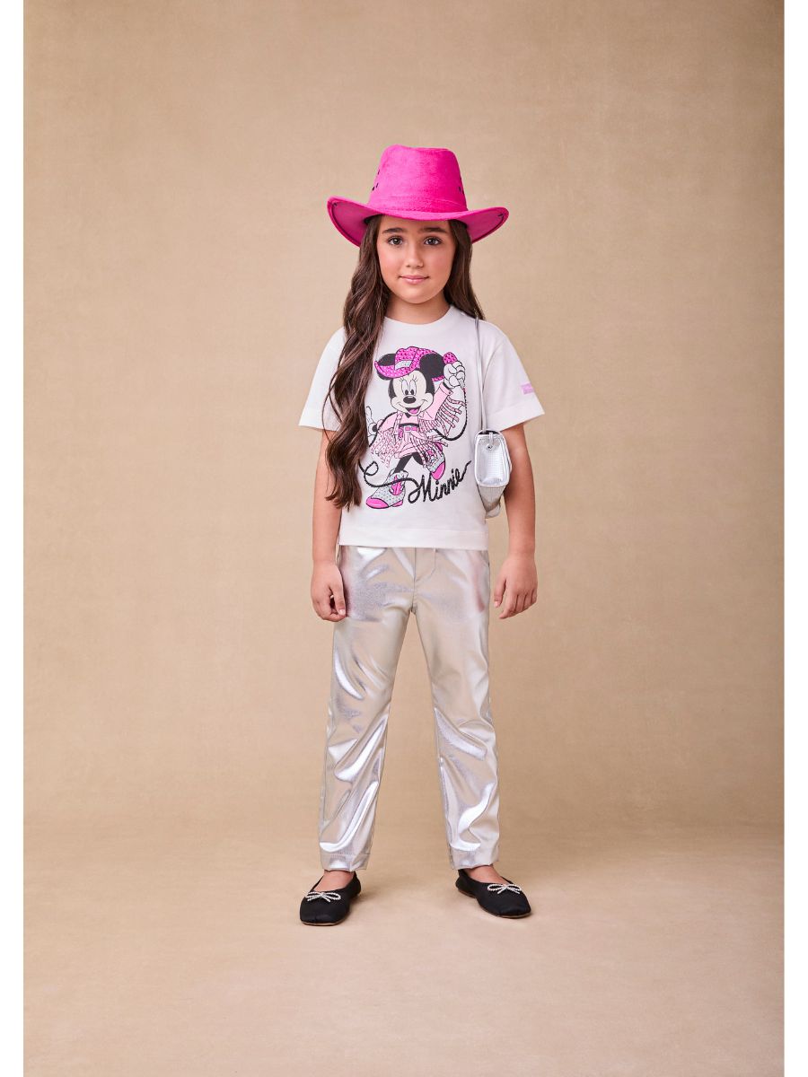 Blusa Minnie Mouse Pérola