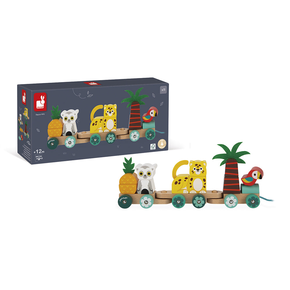 Trem Montável para Passear - 11 peças Tropik