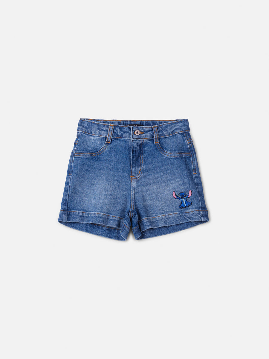 Shorts Jeans Lilo e Stitch