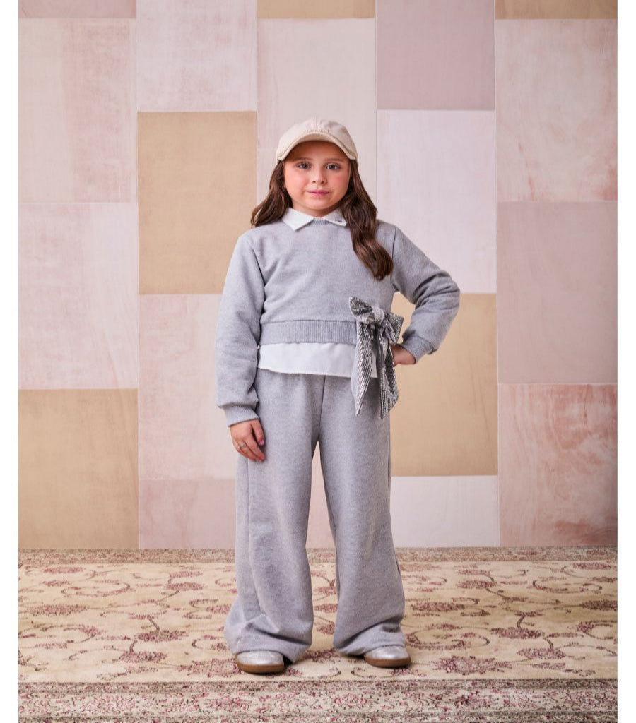 Conjunto Casaco e Calça Mescla