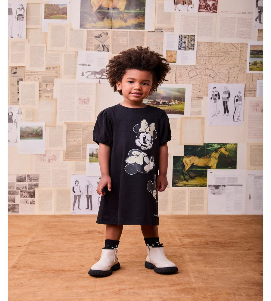 Tee Dress Animê Petite Preto