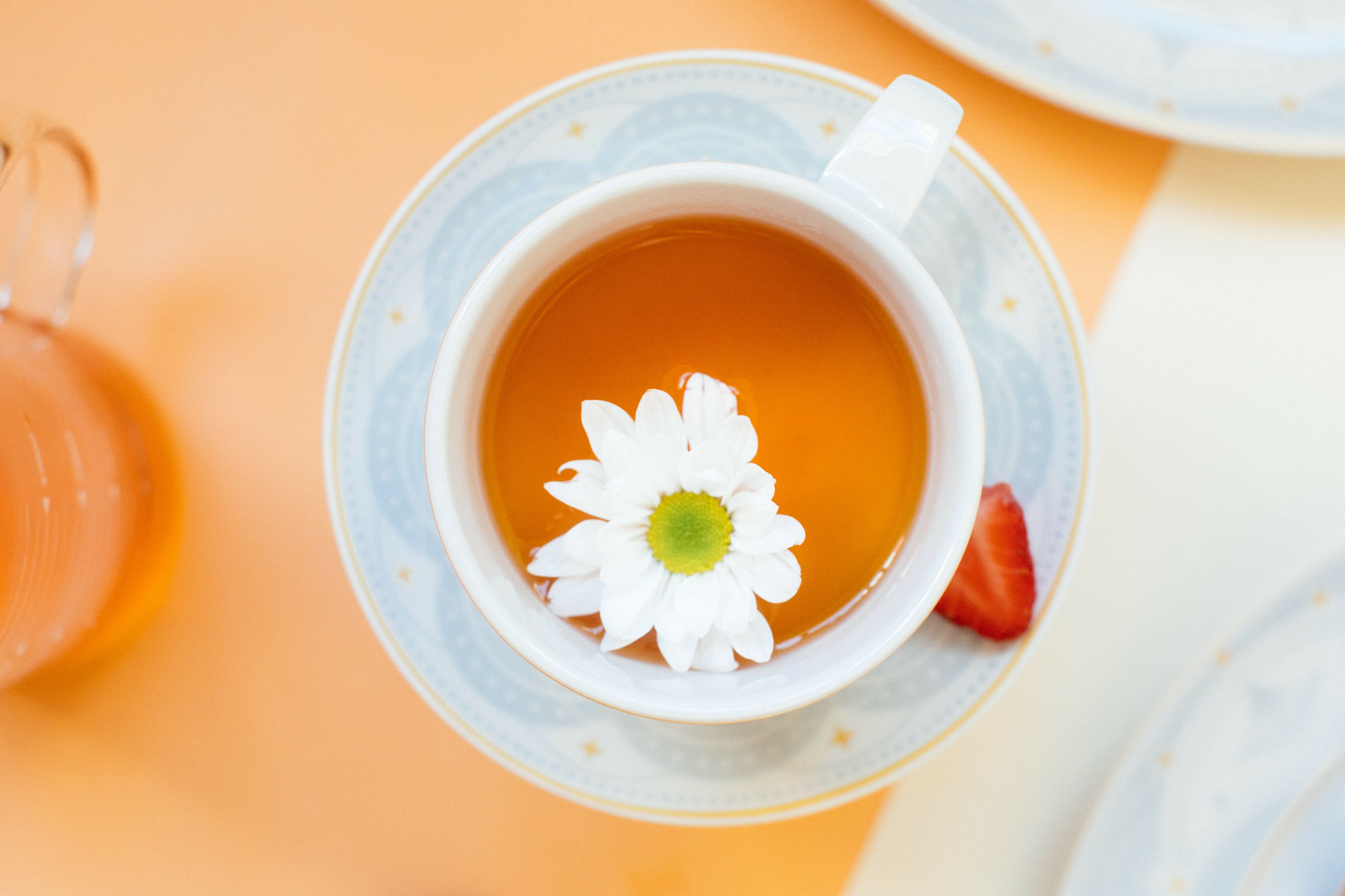 Xícara de Chá Azul Celeste