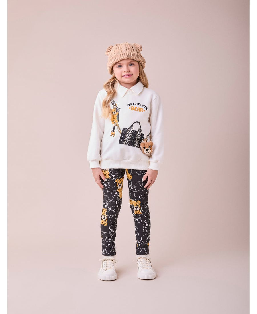 Conjunto Casaco e Legging Pérola