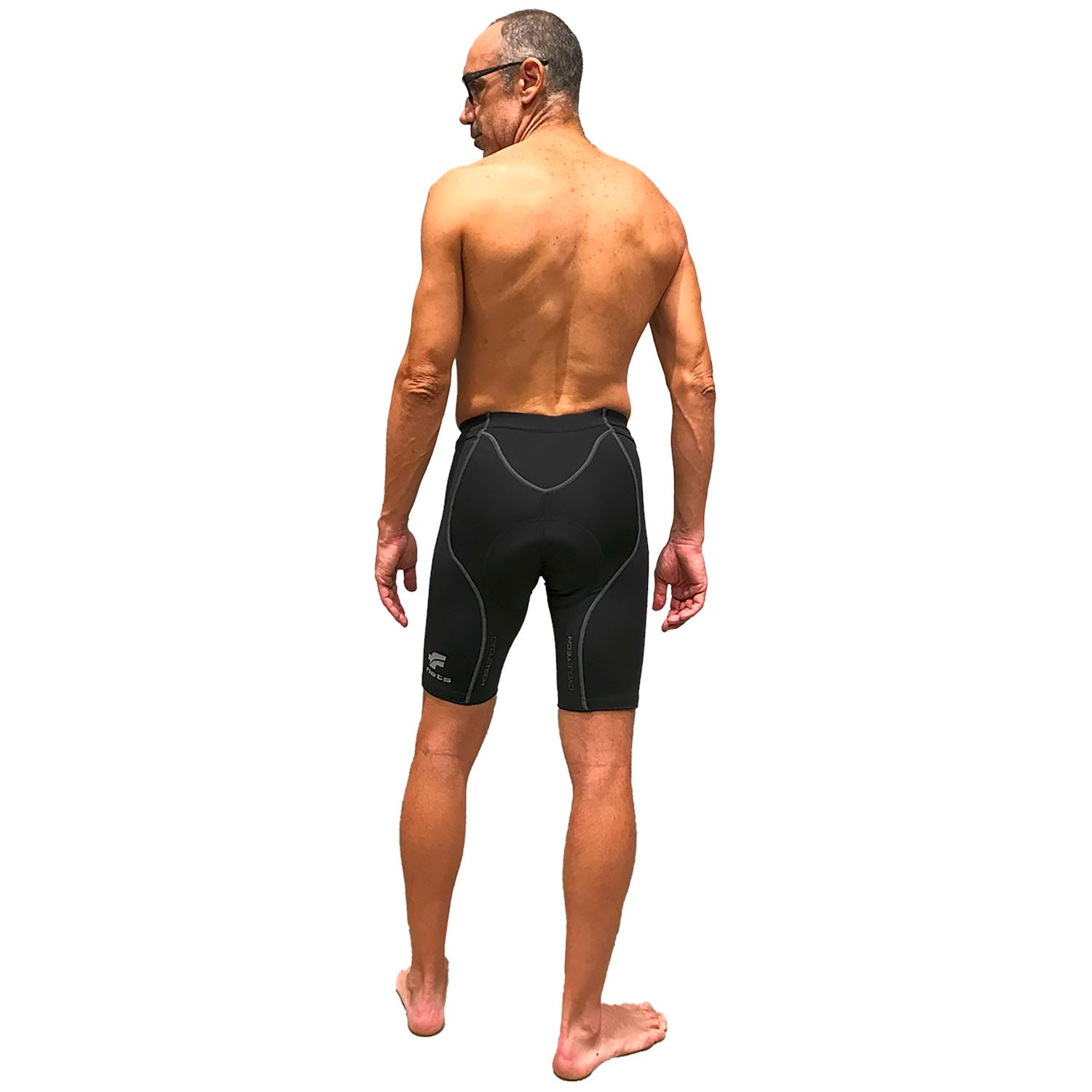 Bermuda Nova Cycletech Masculina Preto com Estanho