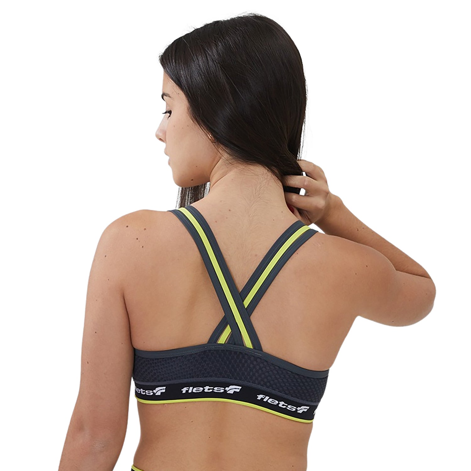 Top Alça Tripla ffe detalhe Verde