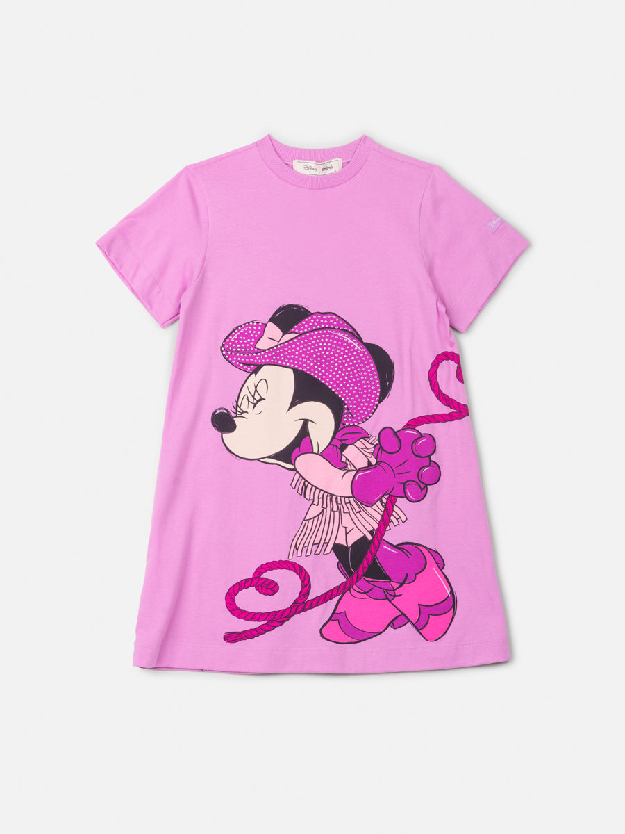 Vestido Minnie Mouse Rosa Rock Rosé