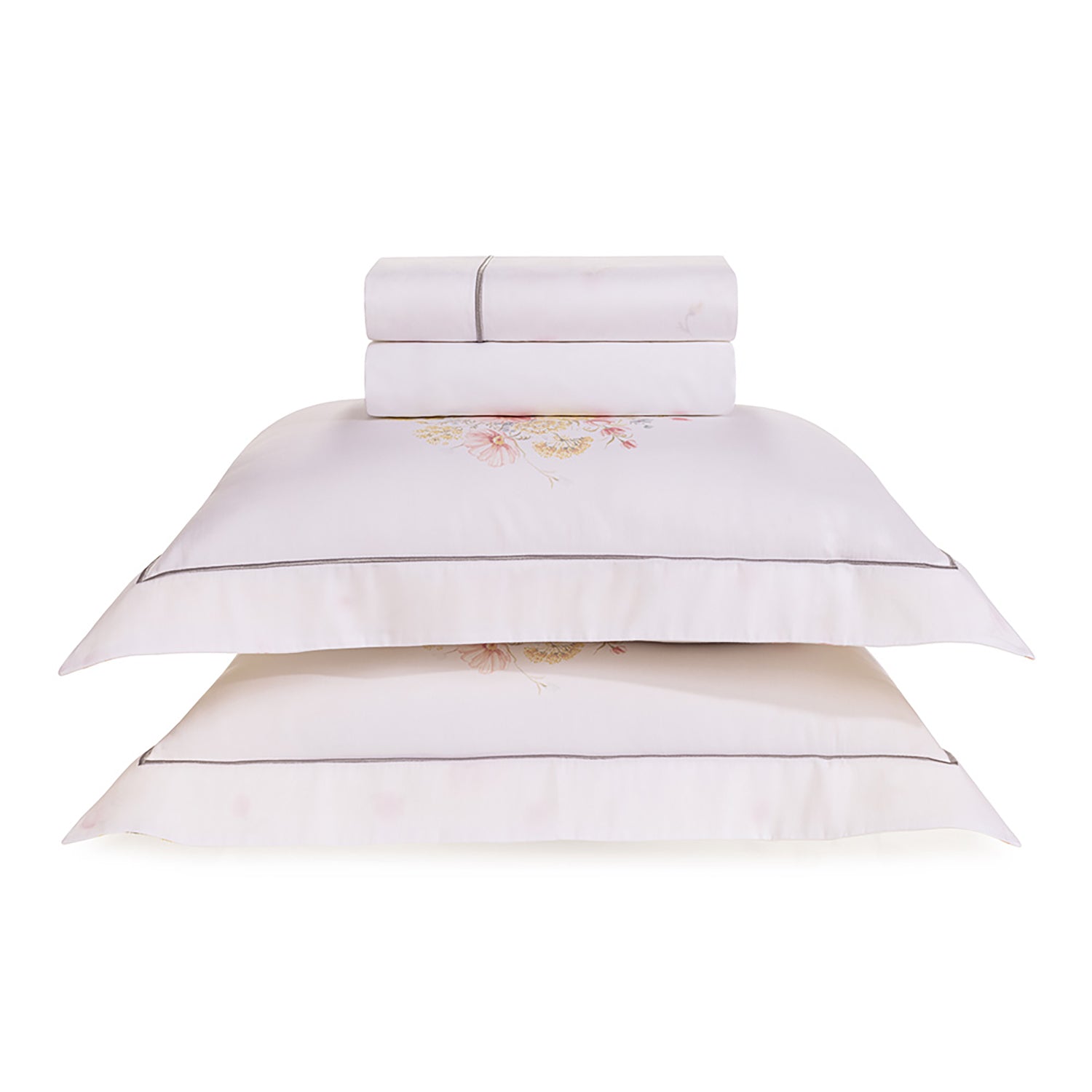 Jogo de Cama Queen Trussardi Infiorata 300 Fios Algodão Egípcio