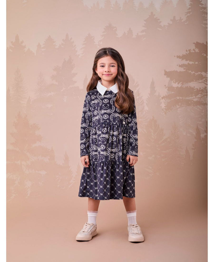 Vestido Plush Compose Ursinhos