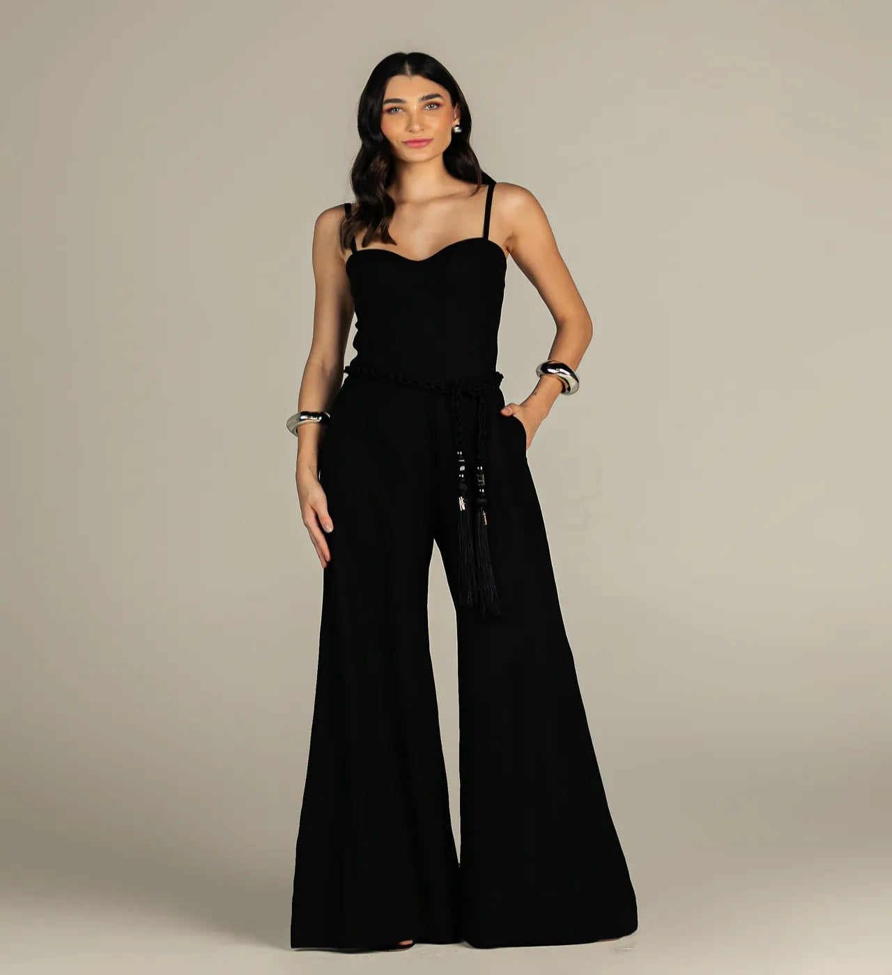 Macacão Pantalona e Corset