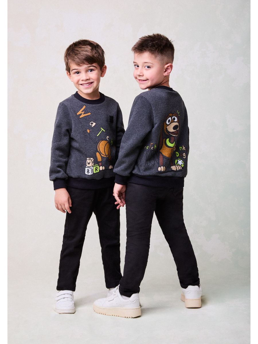 Casaco Peluciado Youccie Grafite Escuro