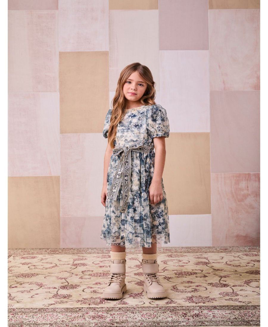 Vestido Animê Kids Minnie a Luz do Dia