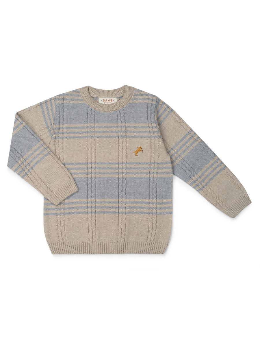 Blusa Infantil Estampa Tranças e Listras