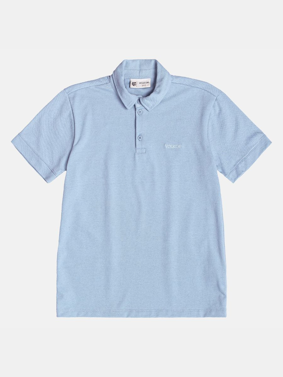 Camisa Polo MC Azul Celeste