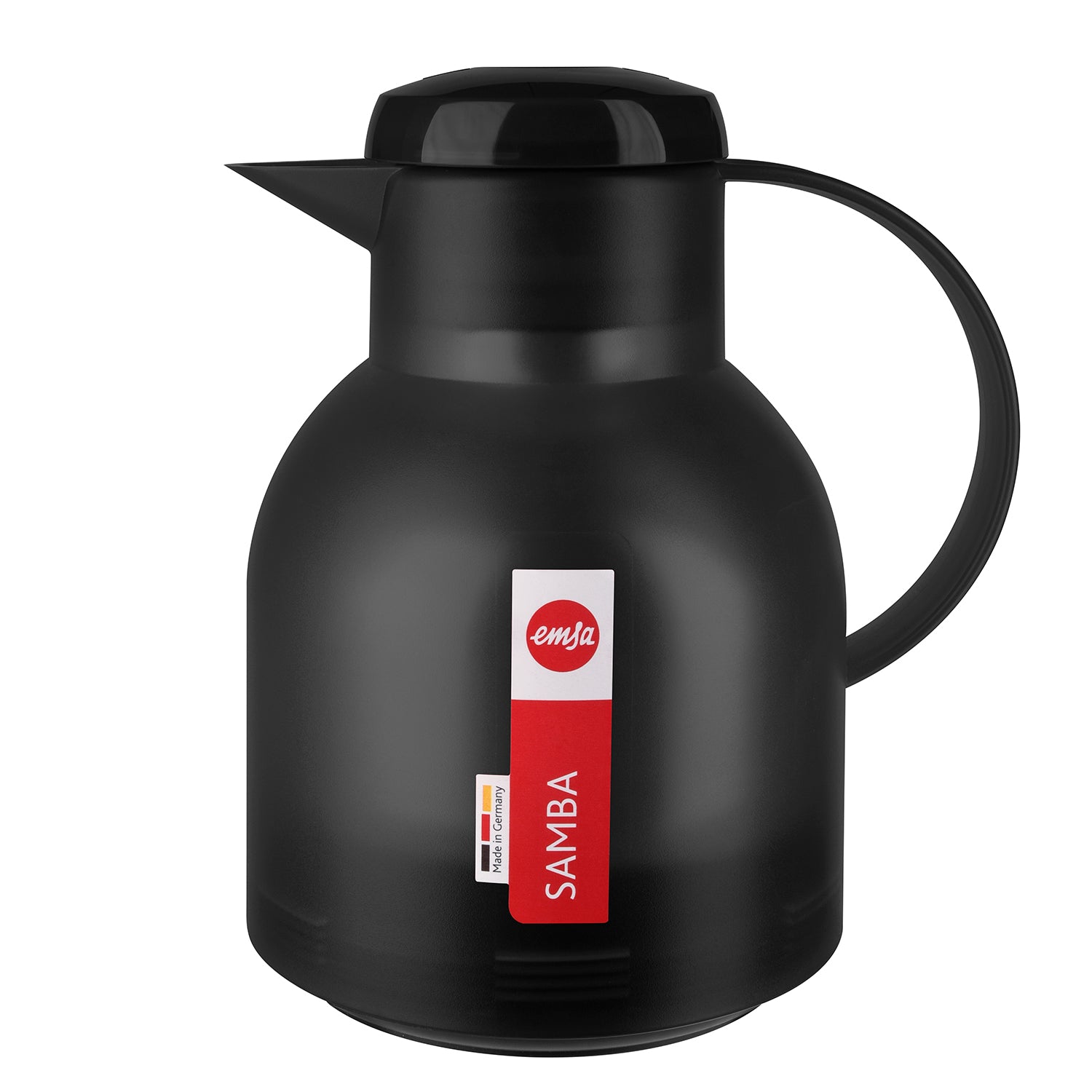 Garrafa Térmica de 1 Litro Quick Press Samba Emsa Preta