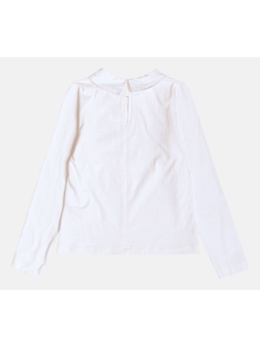 Conjunto ML Blusa Branca e Saia com ursinhos