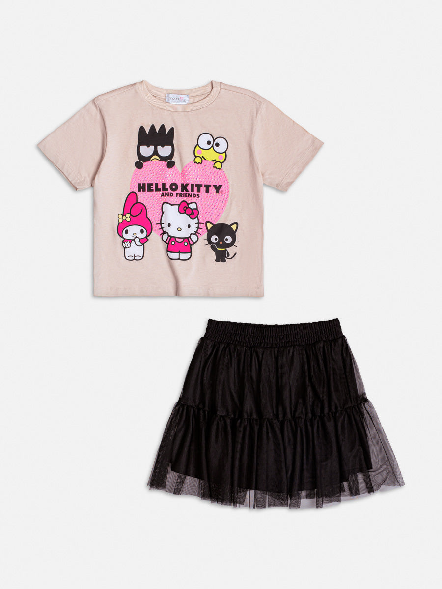 Conjunto Blusa e Saia Argila