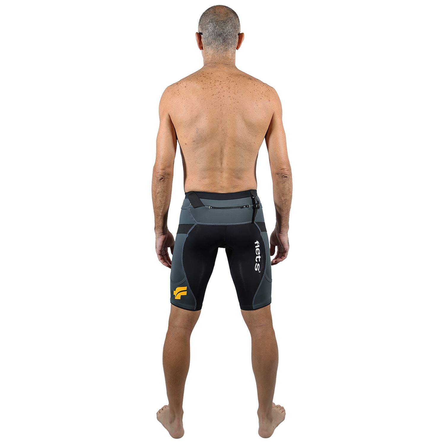 Bermuda Trail Running Preto com Estanho Masculina
