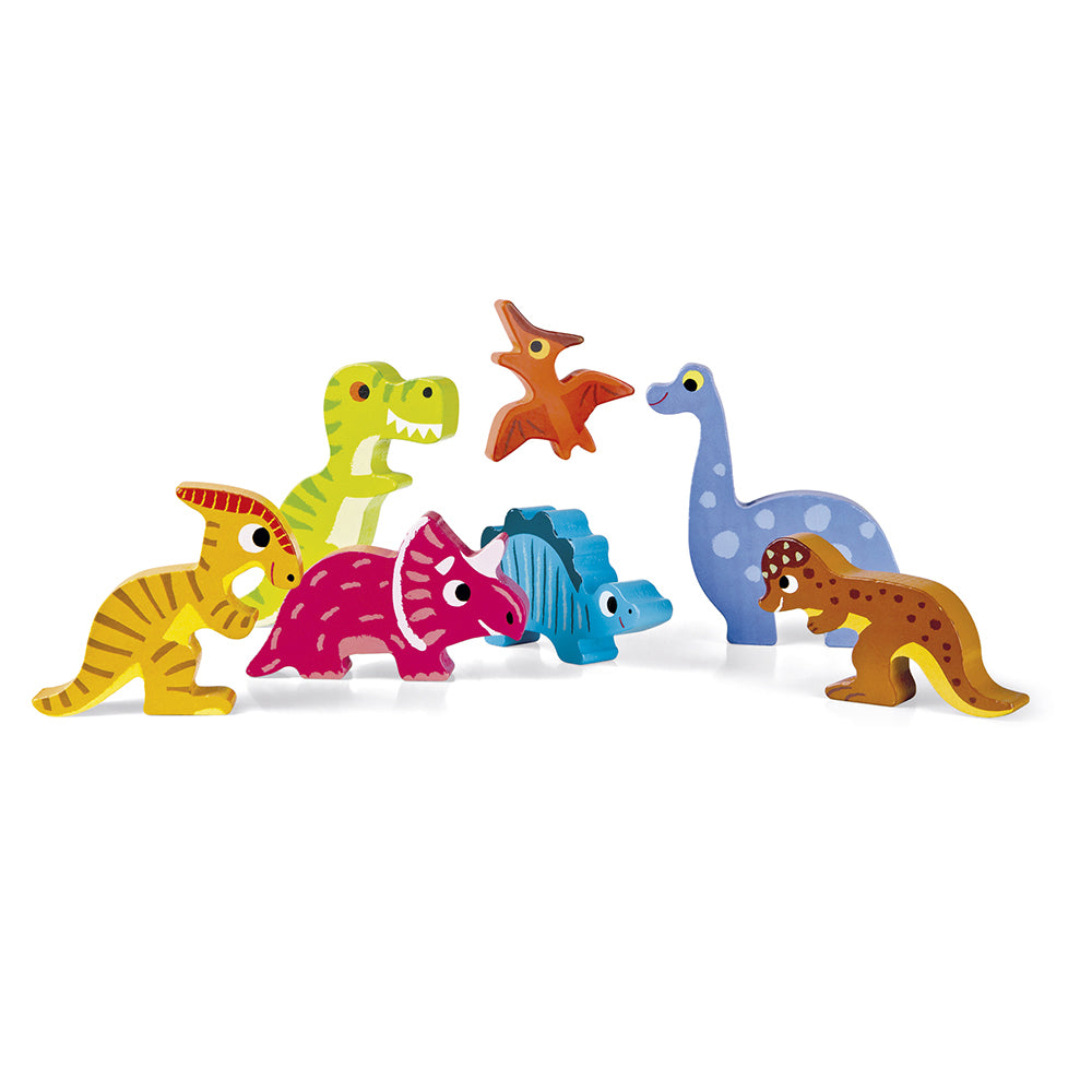 Encaixa-Formas Dinossauros - 8 peças