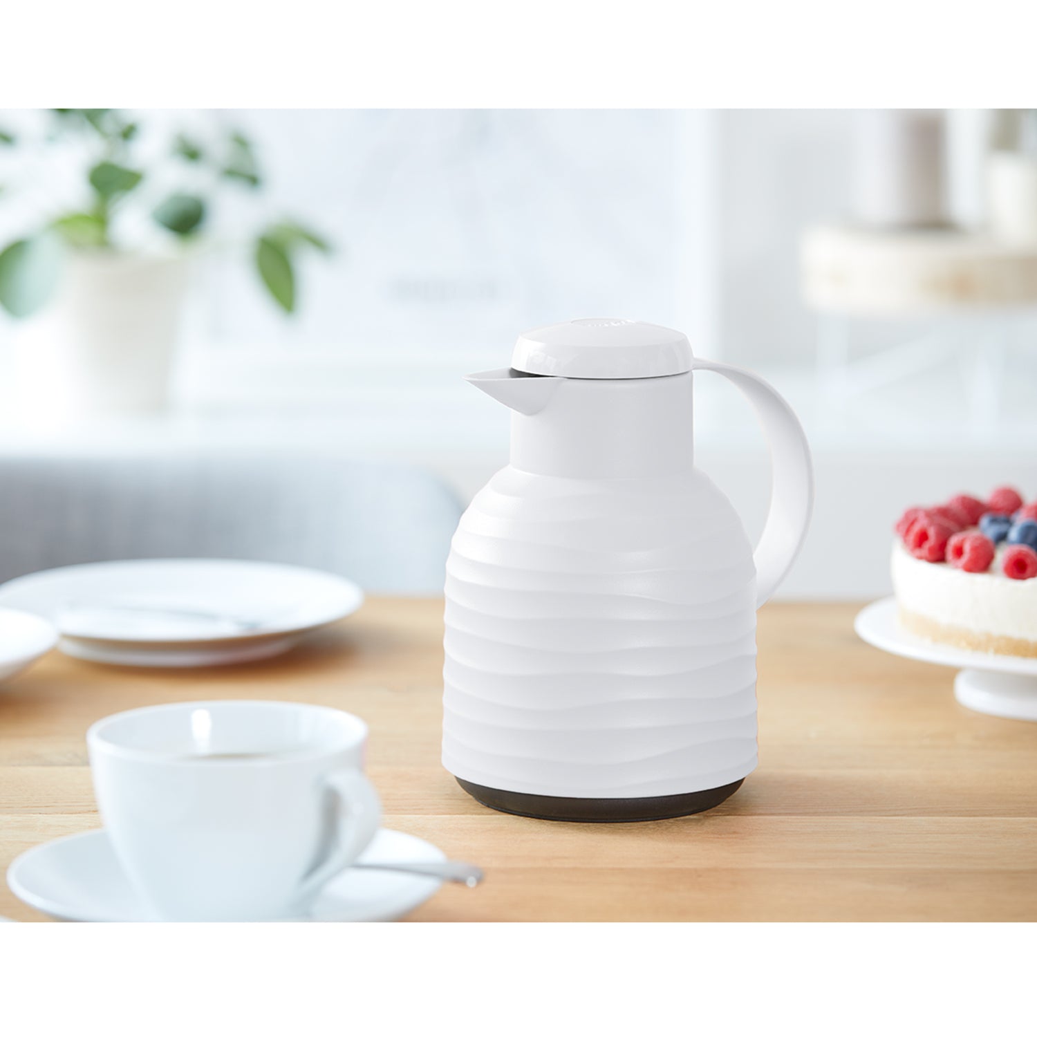 Garrafa Térmica Samba Wave 1 Litro Emsa Branca
