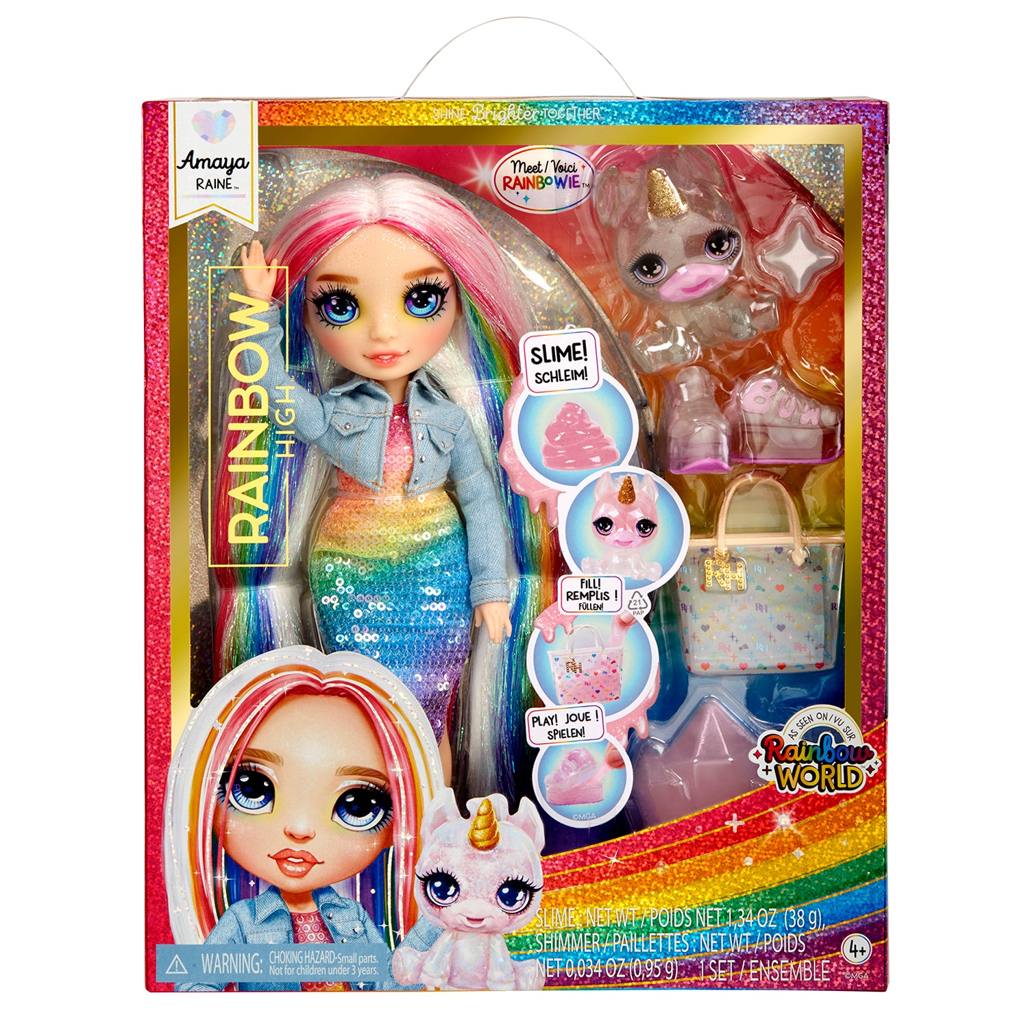 Boneca Classic Rainbow Fashion Doll - Amaya 28 cm (Arco-Íris)