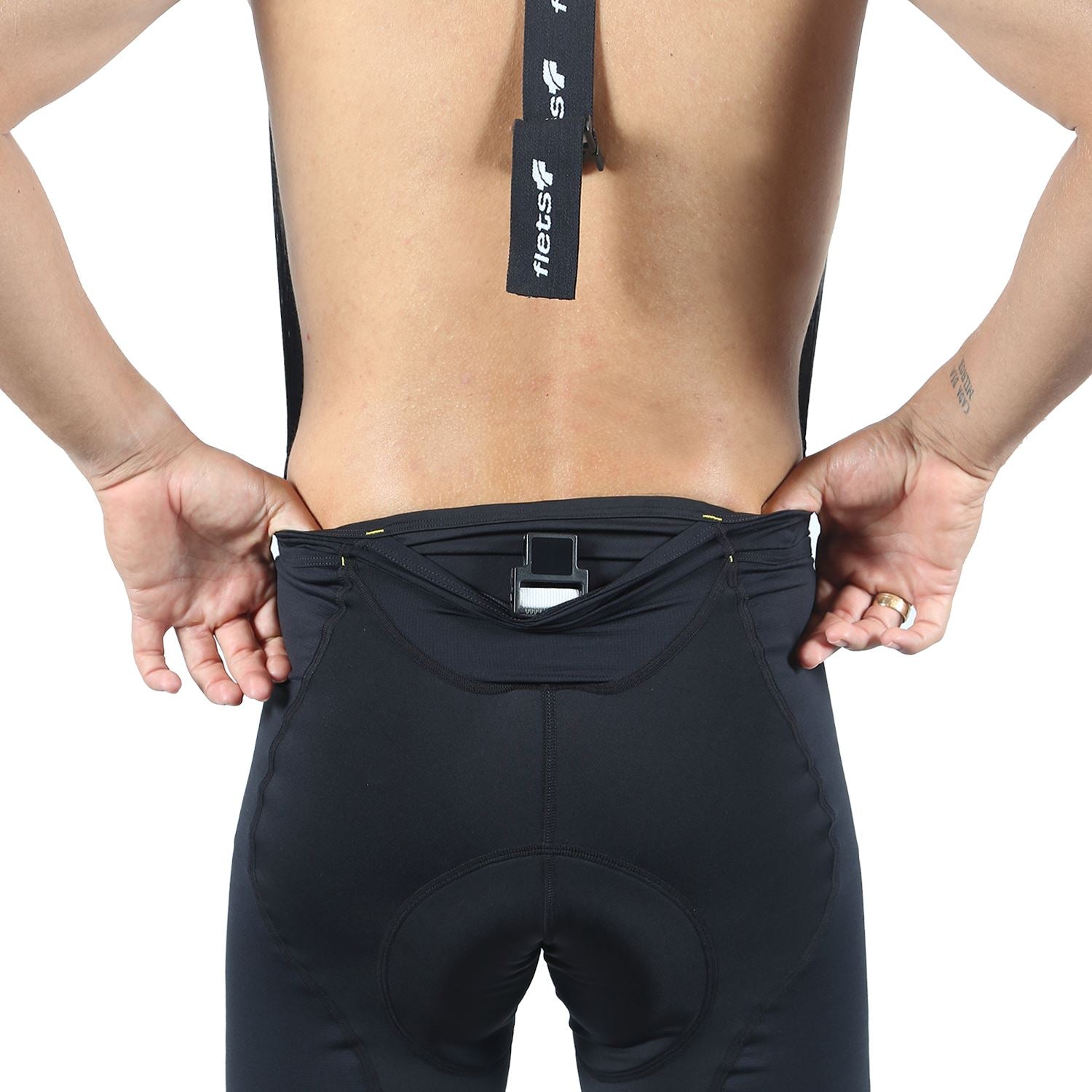 Bretelle Pee and Poop Easy Preto Masculino