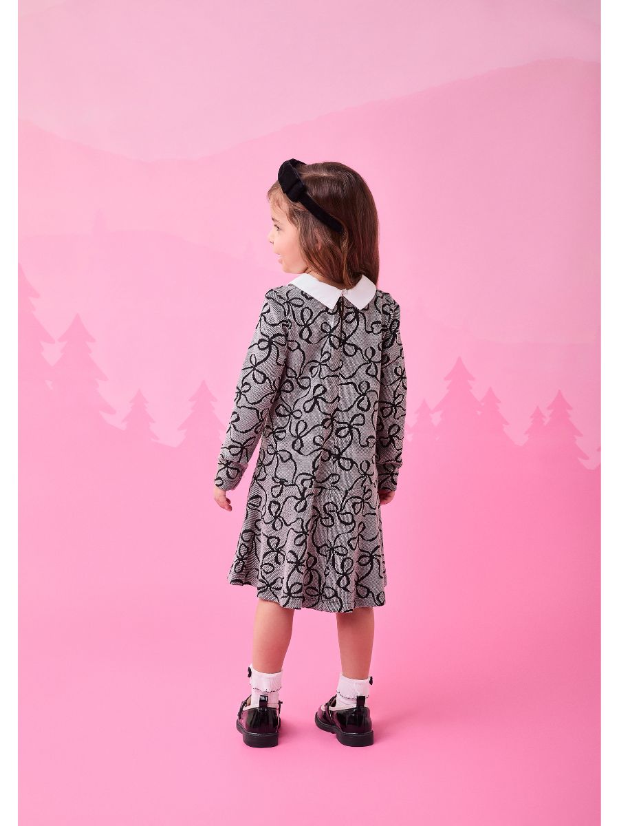 Vestido ML Jacquard Laços Mini