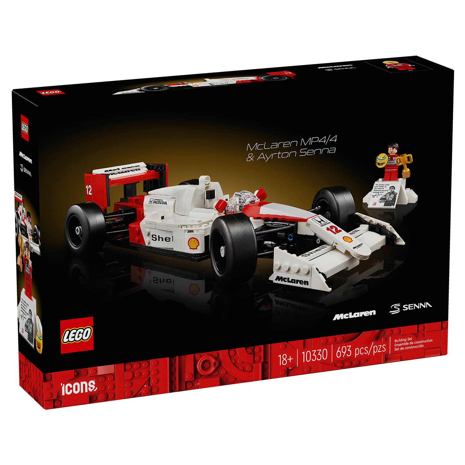 Lego Icons - McLaren MP4/4 e Ayrton Senna