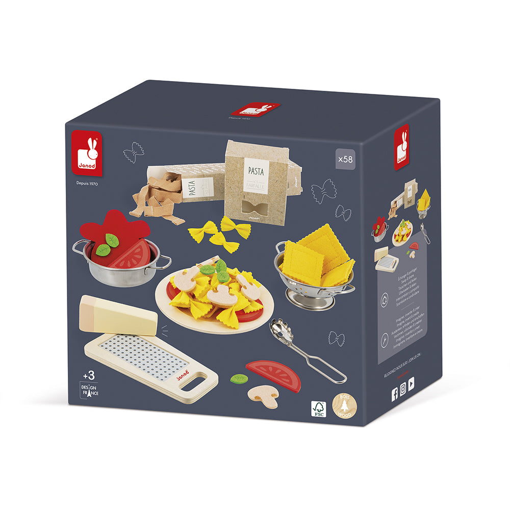 Conjunto Mini Chef Italiano Massas com 30 peças