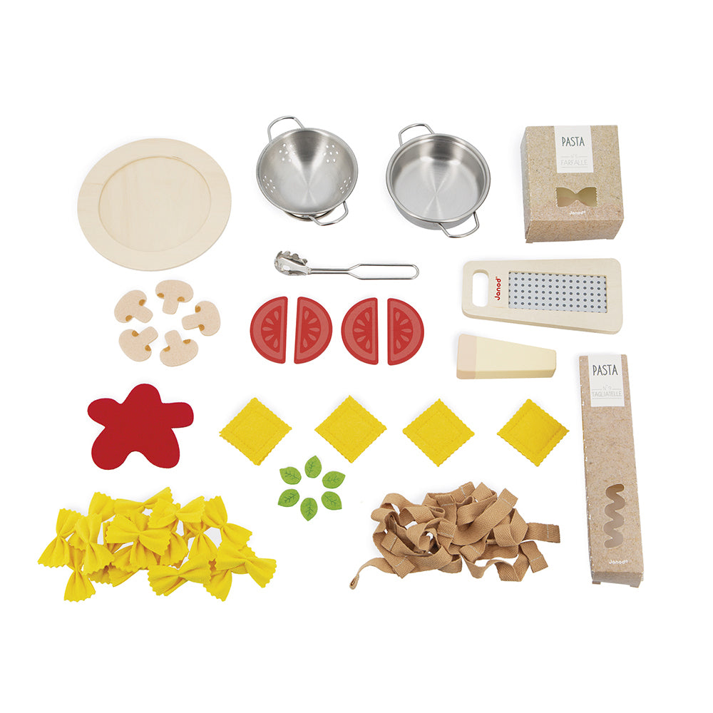 Conjunto Mini Chef Italiano Massas com 30 peças