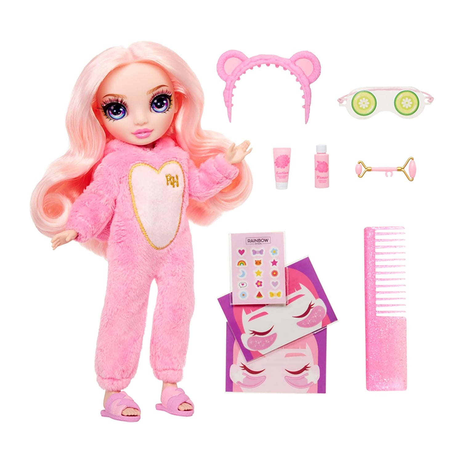 Boneca Rainbow High Jr High PJ Party Fashion - Bella 23 cm (Rosa)