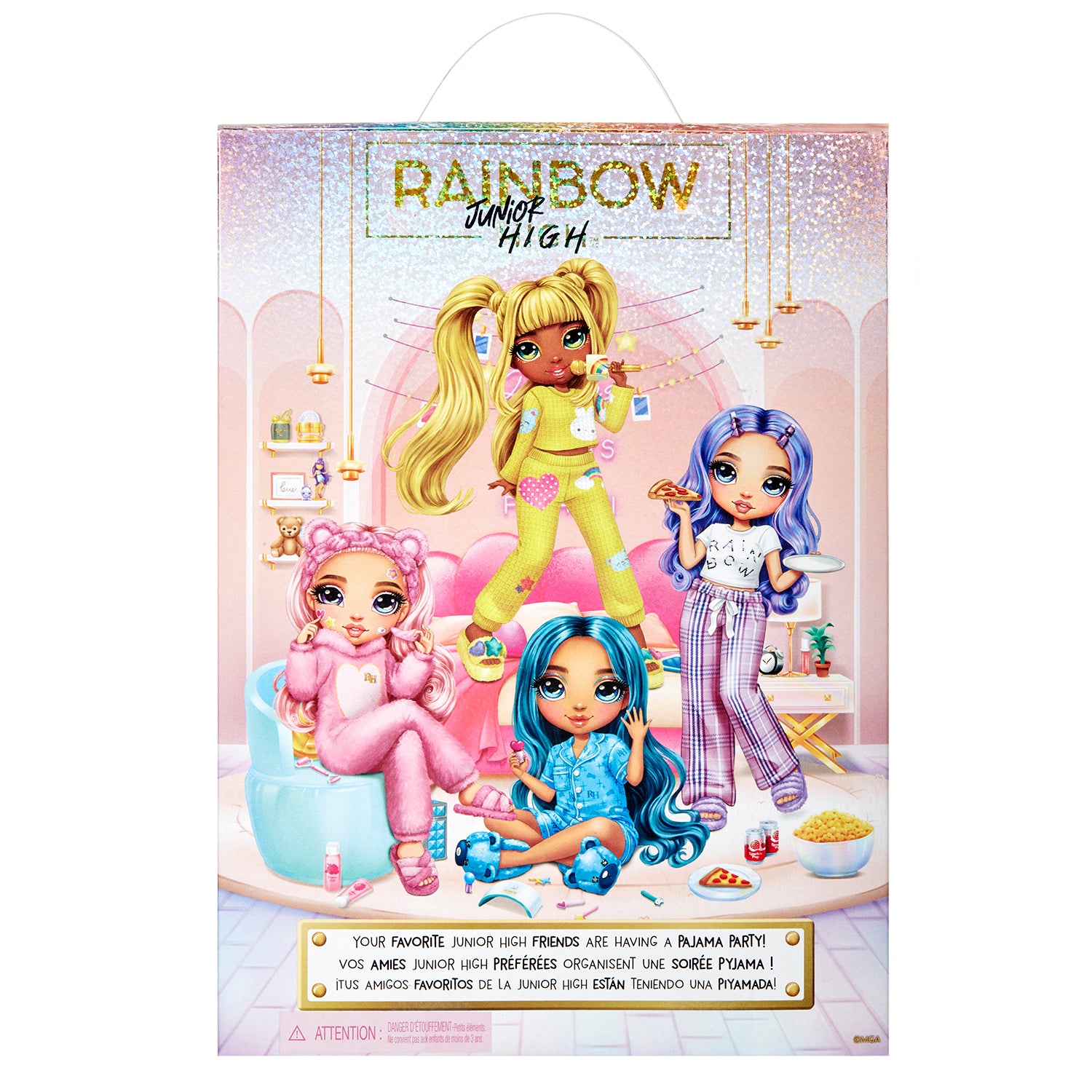 Boneca Rainbow High Jr High PJ Party Fashion - Bella 23 cm (Rosa)